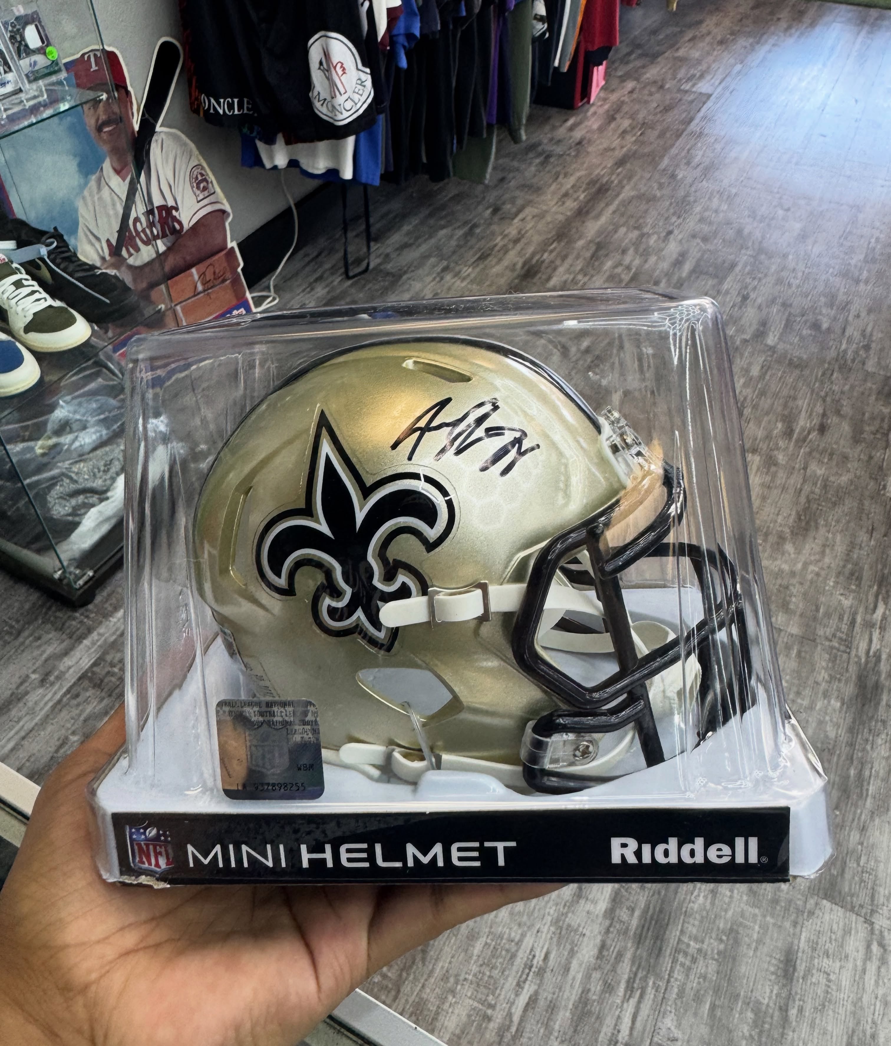 Jeremy Shockey New Orleans Saints Autographed Mini Helmet