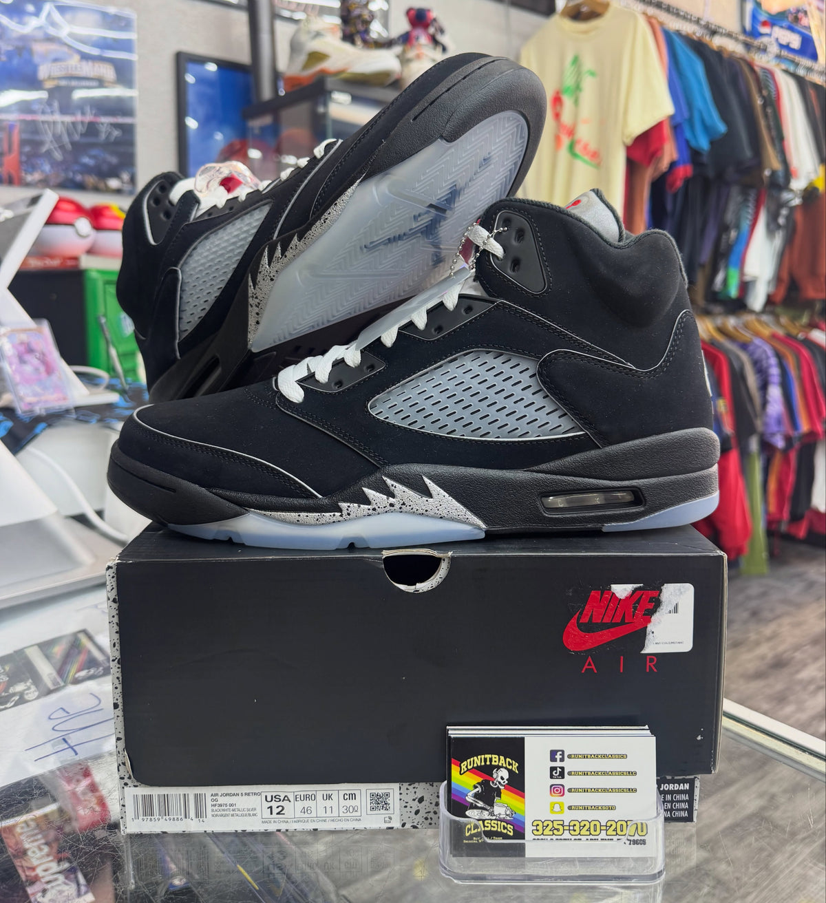 Jordan 5 Retro Metallic Black
